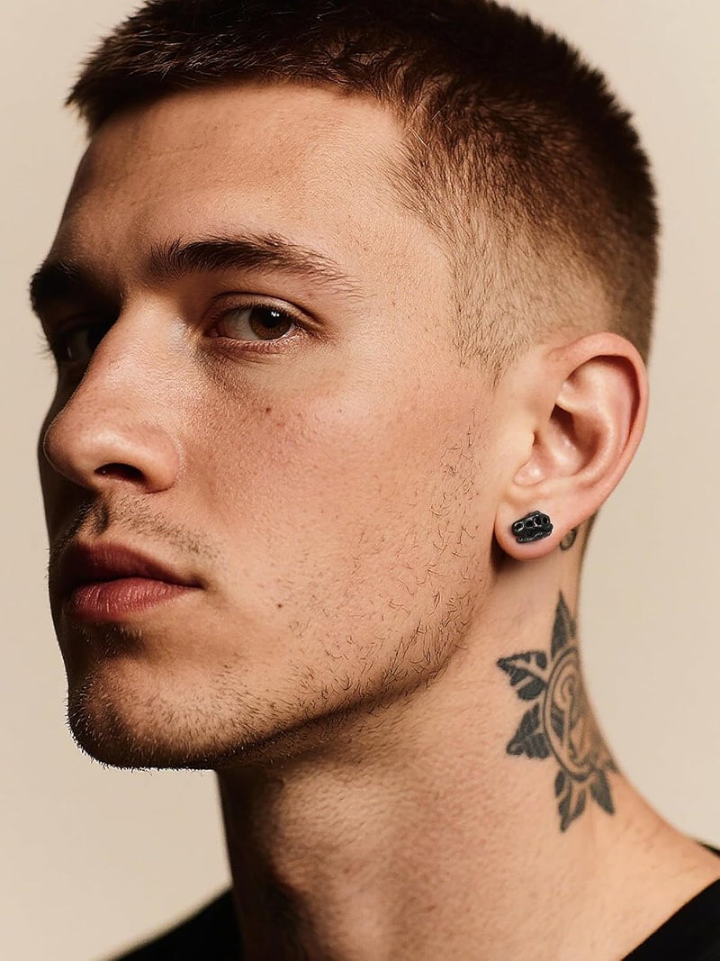 U7 Dragon Earrings Stainless Steel/18K Gold/Black/S925 Sterling Silver Hoop Earrings for Men Women, Personalized Punk Rock Huggie Earrings, Hypoallergenic - Image 2